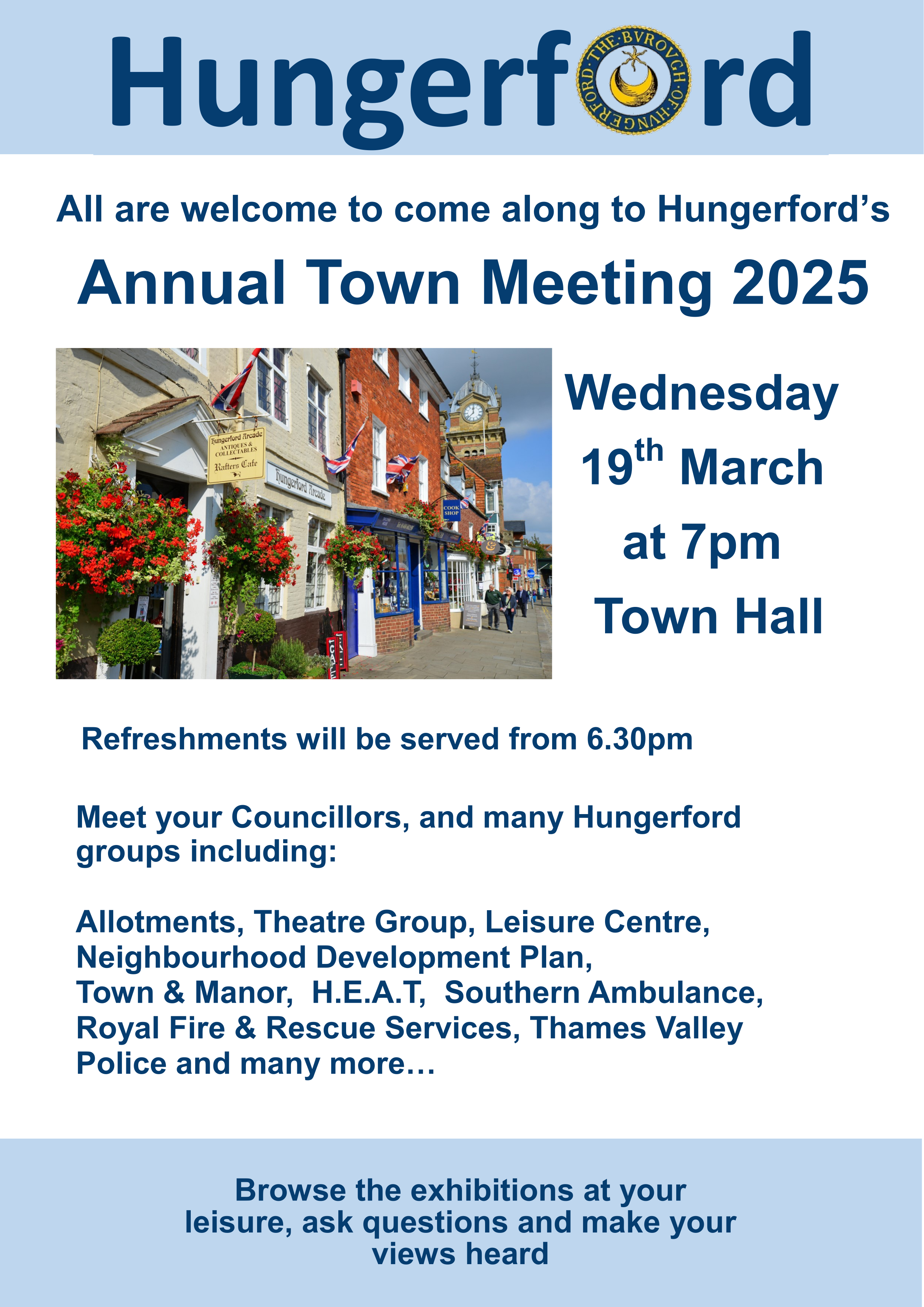 Town Meeting 2025 poster